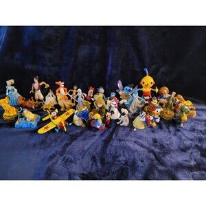 Vtg Disney PVC Figurines Lot of 32 - Rare Mixed Character Collection (McD's)